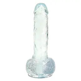 BMS Factory Crystal Addiction Clear Intimate Model 18cm TPE Suction Cup