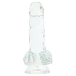 BMS Factory Crystal Addiction Clear Intimate Model 15 cm, Suction Base