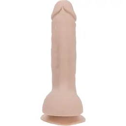 Addiction Brad 19 cm Anatomical Model with Suction Cup Beige Silicone