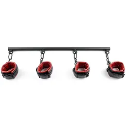 Sportsheets Saffron Adjustable Bar & Cuff System, Red-Black, 63.8 cm