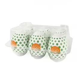 Tenga Egg Wonder Stud Set of 6 - Flexible Textured Intimate Device