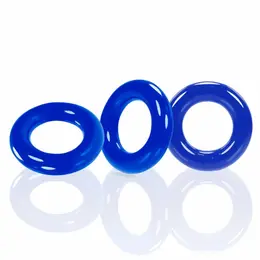 Oxballs Willy Rings 3-Pack Police Blue Flexible Intimate Rings