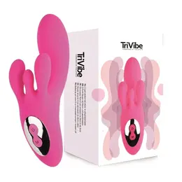 FeelzToys TriVibe Pink Intimate Wellness Device, Triple Motor, Silicone