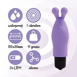 FeelzToys Magic Finger Intimate Device Purple, Silicone, Compact Size