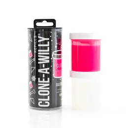 Clone-A-Willy Refill Silicone Glow in the Dark Hot Pink 85g