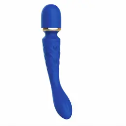 Bodywand Luxe 2-Way Wand Blue Dual-Ended Massager Silicone