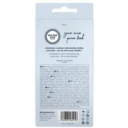 Mister Size 49 mm Condoms 10-Pack - Tailored Fit, Ultra-Thin Latex