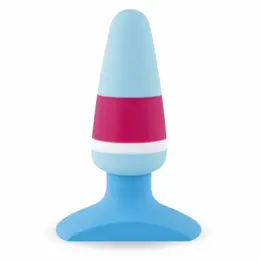 FeelzToys Plugz Colors No. 1 Intimate Silicone Plug Pink-Blue 9cm