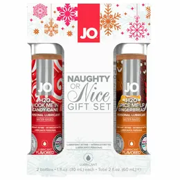 System JO Gift Set Flavored Lubricants Candy Cane & Gingerbread 2x30ml