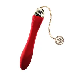 Zalo Marie G-Spot Device, Bright Red, App-Controlled, 24K Gold Accent