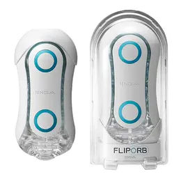 Tenga Flip Orb Blue Rush Innovative Intimate Device with Wave Textures
