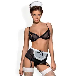 Obsessive Maidme L/XL - 5-Piece Maid Costume Set with Apron & Headband