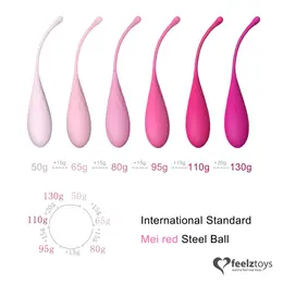 FeelzToys FemmeFit Pelvic Floor Muscle Trainer Set 6 Weights Silicone