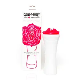 Clone-A-Pussy Plus Sleeve Kit Pink - Customizable Silicone Model Set