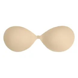 Bye Bra Invisible Bra Cup D Nude - Reusable Adhesive Support