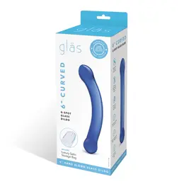 Glas Curved Blue Borosilicate Intimate Glass Model 15 cm