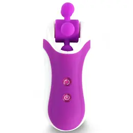 FeelzToys Clitella Intimate Oral Motion Device Purple, Compact USB