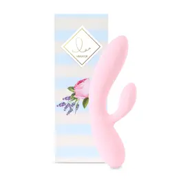 FeelzToys Lea Soft Pink Dual Motor Silicone Personal Massager 202mm