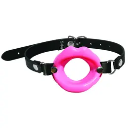 Sportsheets S&M Silicone Lips Pink Intimate Gag Adjustable Strap