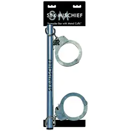 S&M Spreader Bar 66cm with Adjustable Metal Restraint System