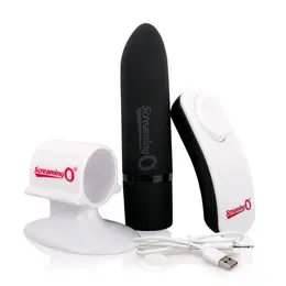 Screaming O Charged Positive Remote Black - Wireless Compact Vibrator 20 Modes