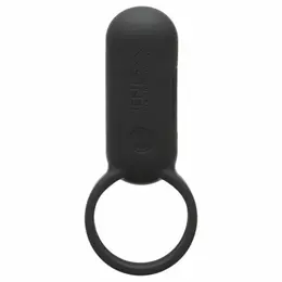 Tenga SVR Smart Vibe Ring Black - Rechargeable Silicone System