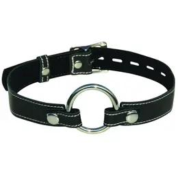 Sportsheets Edge Adjustable O-Ring System Gag Leather Black 3.8 cm