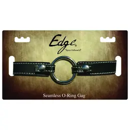 Sportsheets Edge Adjustable O-Ring System Gag Leather Black 3.8 cm