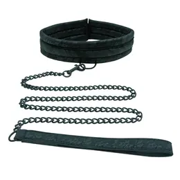 Sportsheets Sincerely Lace Adjustable Neck Collar with Leash Black