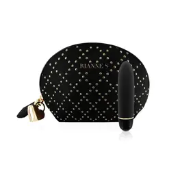 Rianne S Classique Stud Black - Compact Waterproof Intimate Massager 12cm