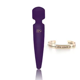Rianne S Bella Mini Body Wand Deep Purple - Compact Waterproof Massager