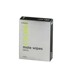 Cobeco Male Delay Wipes 6 x 2.5 ml - Refreshing Control Formula