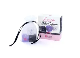 LoversPremium Intimacy Dice Game Set - 3 Action Cubes with Storage Pouch