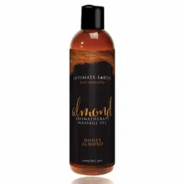 Intimate Earth Massage Oil Almond 240ml - Organic Natural Formula