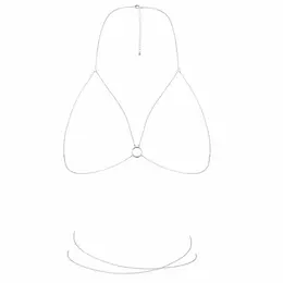 Bijoux Indiscrets Magnifique Adjustable Bra Body Chain Silver