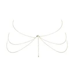 Bijoux Indiscrets Magnifique 8 Body Chain Gold - Adjustable Jewelry Accessory