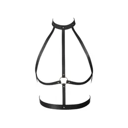 Bijoux Indiscrets MAZE H Harness Black Adjustable Vegan Strap