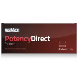 CoolMann Potency Direct 16 Tablets - Herbal Support Formula for Men