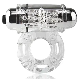 The Screaming O O Wow Clear Vibrating Ring - Stretchy, Reusable, Waterproof