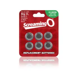The Screaming O AG-10 Battery Pack - Reliable Power Supply 6 pcs