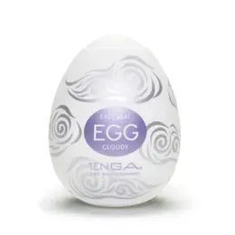 Tenga Egg Cloudy Intimate Stimulation Device - Stretchy Compact Model