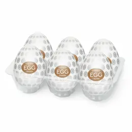 Tenga Egg Crater 6-Pack - Compact Textured Intimate Devices