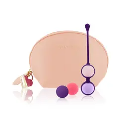 Rianne S Essentials Kegel Balls Set Nude - 4 Weights & Cosmetic Bag