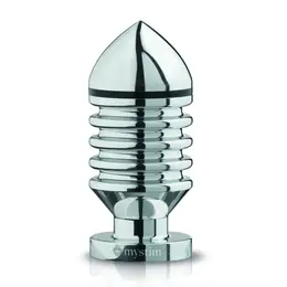 Mystim Hector Helix L - Bipolar Aluminum E-Stim Plug, Large Size
