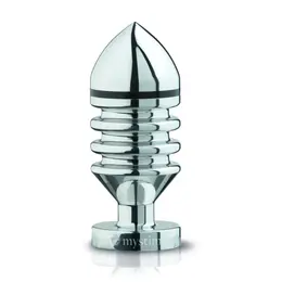 Mystim Hector Helix S - Aluminium Bipolar Plug, Spiral Design, Small