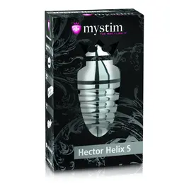 Mystim Hector Helix S - Aluminium Bipolar Plug, Spiral Design, Small