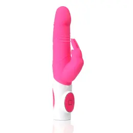 Maia Toys Jessica Rechargeable Silicone Dual-Action Massager Pink 25cm