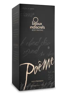 Bijoux Indiscrets Poeme Body Paint Wild Strawberry 50ml with Applicator
