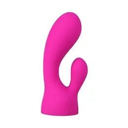 PalmPower PalmBliss Silicone Attachment for Wand Massager, Dual-Ended, Pink
