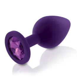 Rianne S Booty Plug Set Purple - 3 Sizes, Silicone, Gemstone Base